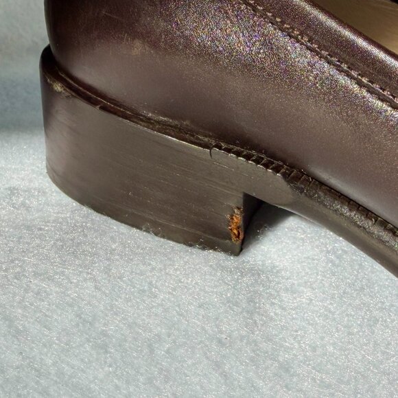 CHANEL Brown Leather Loafers, EU 37, Vintage and in a great condition! - Picture 7 of 12